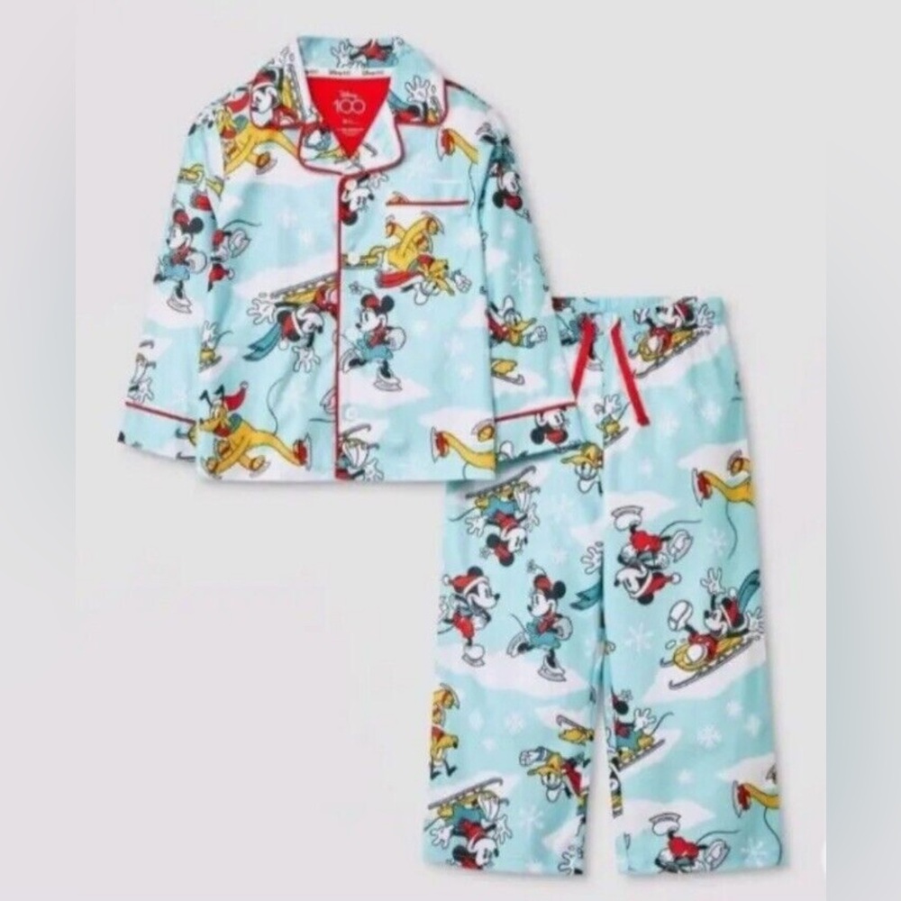 Disney 100 Mickey Mouse & Friends 2 Piece Pajama Set for Kids